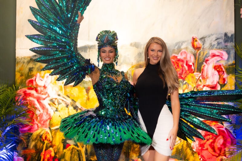 Zashely Alicea, Miss Universe Puerto Rico 2025, junto a Madison Anderson Berrios, Miss Universe Puerto Rico 2019. (Foto: Jean Ayala / Wapa Digital)