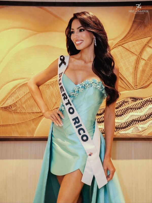 Zashely Alicea con su look para la entrevista de jurado.