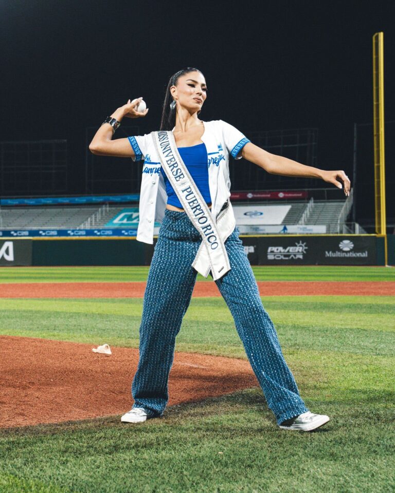 Miss Universe Puerto Rico 2025, Zashely Alicea, fue la encargada de realizar el lanzamiento inaugural en el juego de los Cangrejeros de Santurce en La Pro.